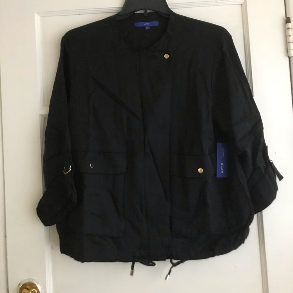 NWT Apt 9 Women's Utility Jacket Plus Size 0X